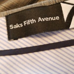 Sak's 5th ave men's pant plaid